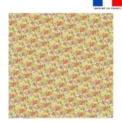 Coupon pour serviette de plage motif lapin printanier vert clair - Création Stillistic
