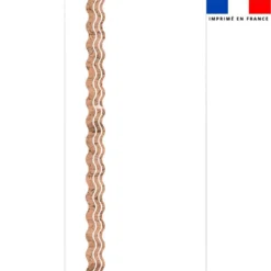 Coupon pour serviette de plage blanc motif waves effet texture liège