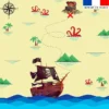 Coupon pour serviette de plage motif pirate