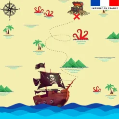 Coupon pour serviette de plage motif pirate