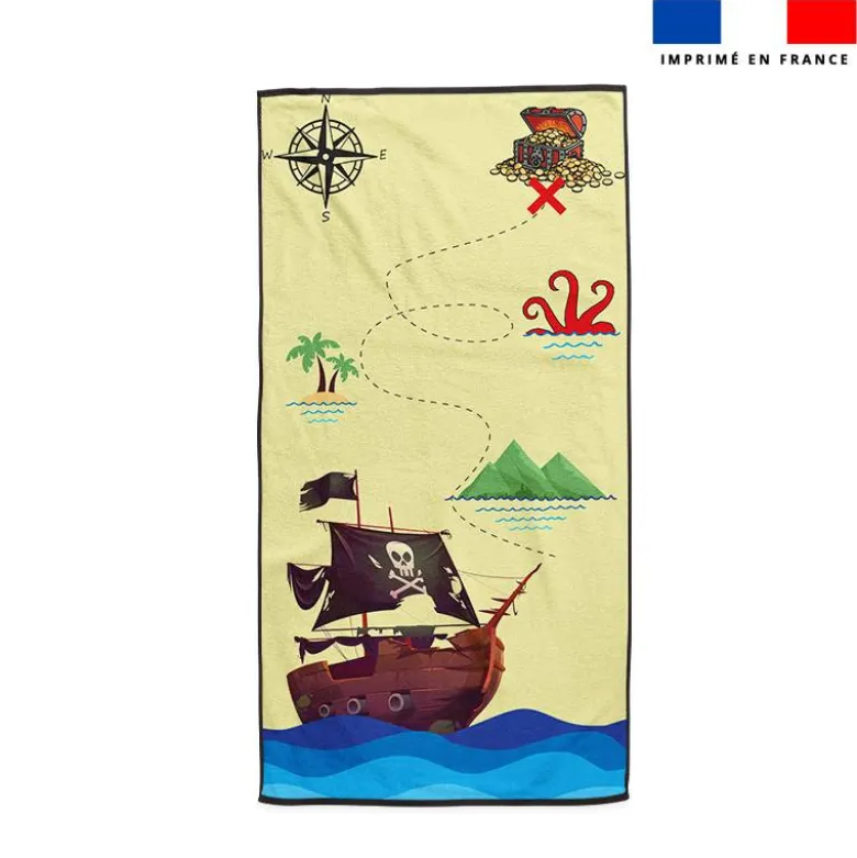 Coupon pour serviette de plage motif pirate