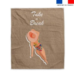 Coupon pour serviette de plage motif take a break