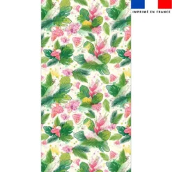 Coupon pour serviette de plage motif tropical - Création Pilar Berrio