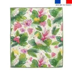 Coupon pour serviette de plage motif tropical - Création Pilar Berrio