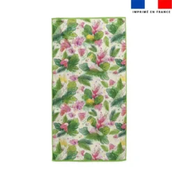 Coupon pour serviette de plage motif tropical - Création Pilar Berrio
