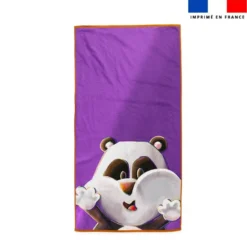 Coupon pour serviette de plage motif Panda Lou-Stick - Création Stillistic