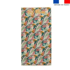 Coupon pour serviette de plage motif best mom exotique