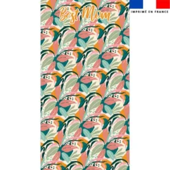 Coupon pour serviette de plage motif best mom exotique