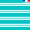 Coupon pour serviette de plage vert d'eau motif fouta symétrique