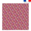 Coupon pour serviette de plage motif lapin printanier framboise - Création Stillistic