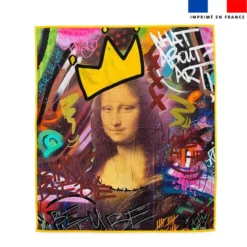 Coupon pour serviette de plage motif graffiti portrait - Création Alex Z