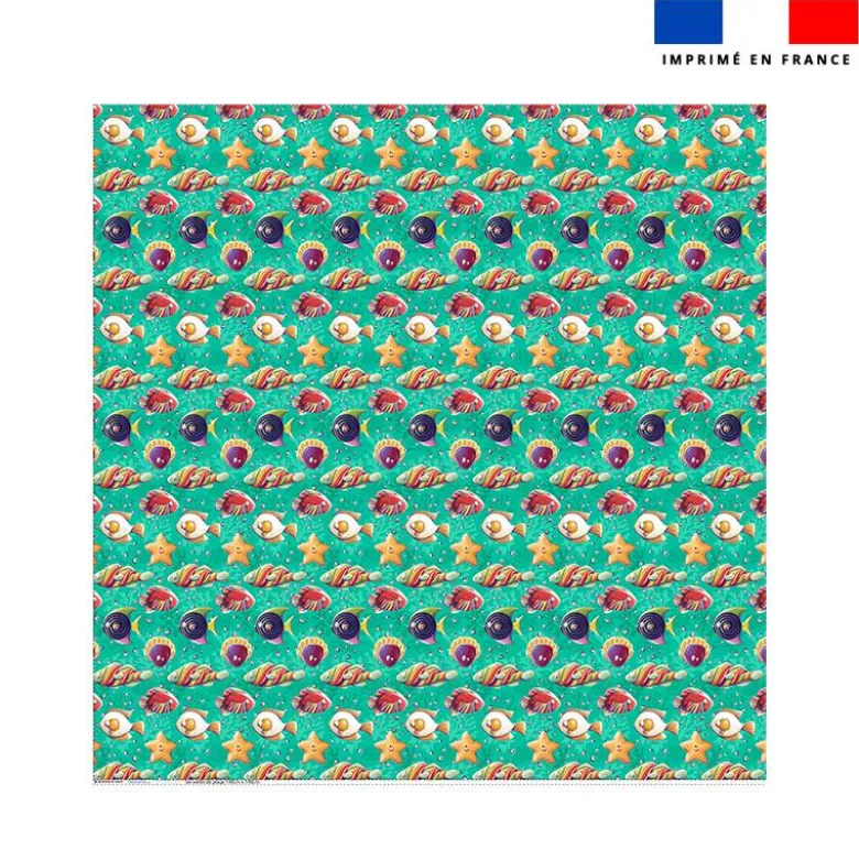 Coupon pour serviette de plage motif poissons bonbons - Création Stillistic