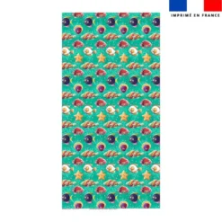 Coupon pour serviette de plage motif poissons bonbons - Création Stillistic