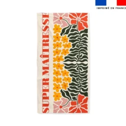 Coupon pour serviette de plage motif flowers super maitresse