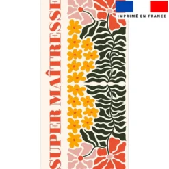 Coupon pour serviette de plage motif flowers super maitresse