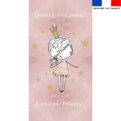 Coupon pour serviette de plage motif princesse