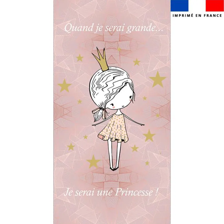 Coupon pour serviette de plage motif princesse