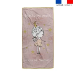Coupon pour serviette de plage motif princesse