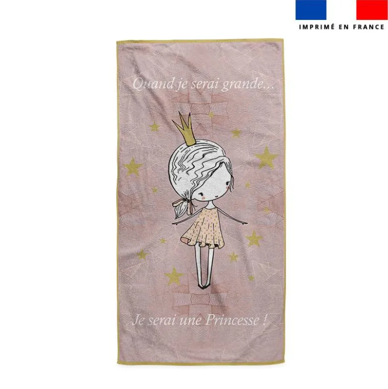 Coupon pour serviette de plage motif princesse