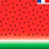 Coupon pour serviette de plage motif pastèque