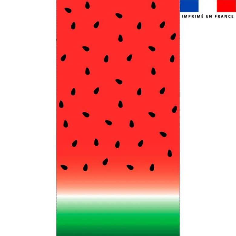 Coupon pour serviette de plage motif pastèque
