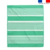 Coupon pour serviette de plage vert d'eau motif fouta