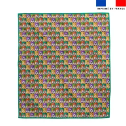 Coupon pour serviette de plage motif mosaïque animaux Lou-Sticks - Création Stillistic