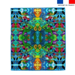 Coupon pour serviette de plage motif paysage marin - Création Lita Blanc