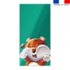 Coupon pour serviette de plage motif Tigre Lou-Stick - Création Stillistic