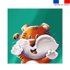 Coupon pour serviette de plage motif Tigre Lou-Stick - Création Stillistic