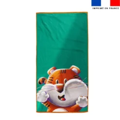 Coupon pour serviette de plage motif Tigre Lou-Stick - Création Stillistic