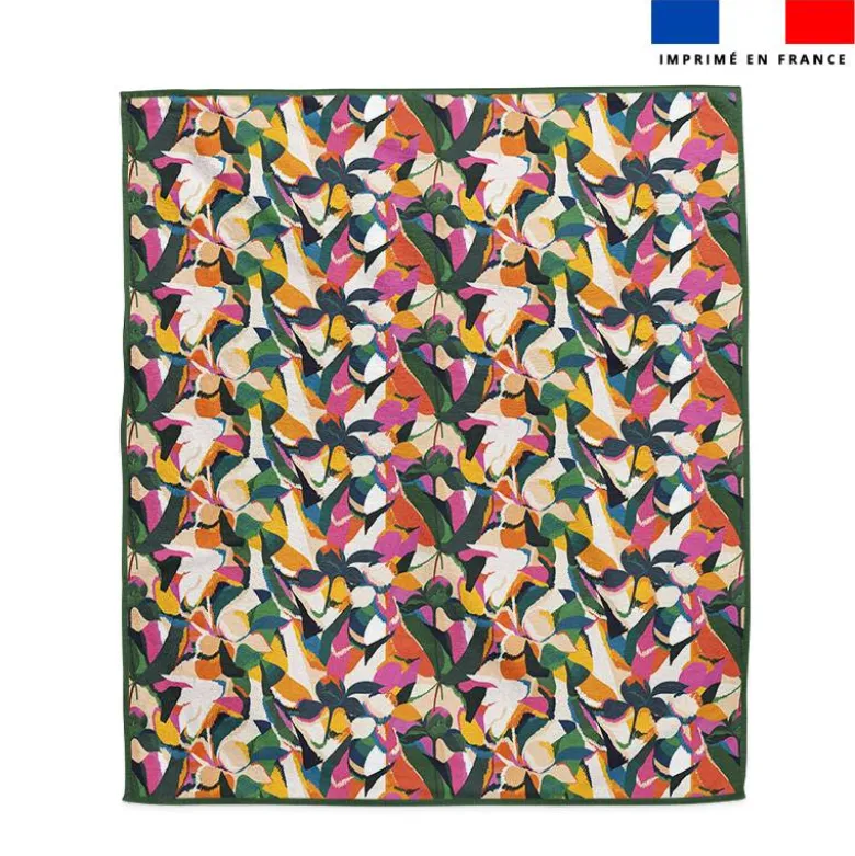 Coupon pour serviette de plage motif tropical abstrait