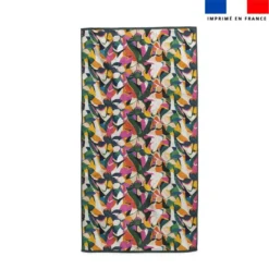 Coupon pour serviette de plage motif tropical abstrait