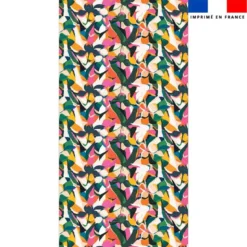 Coupon pour serviette de plage motif tropical abstrait