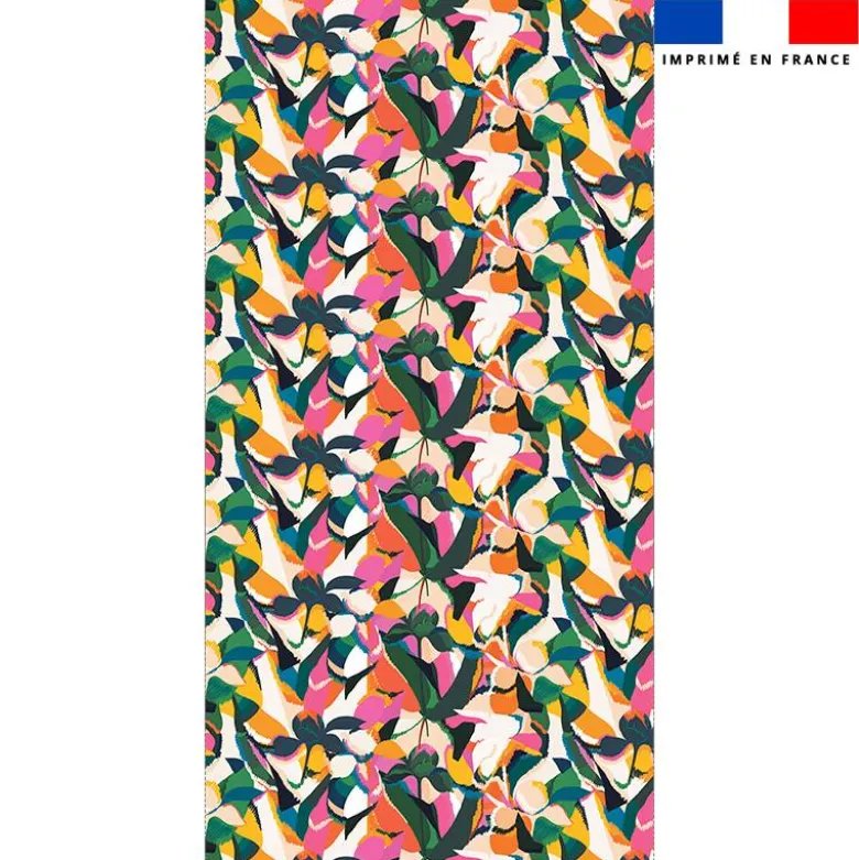 Coupon pour serviette de plage motif tropical abstrait
