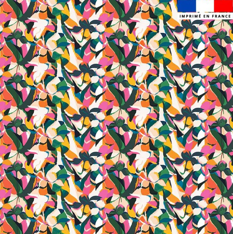 Coupon pour serviette de plage motif tropical abstrait