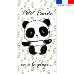Coupon pour serviette de plage motif panda