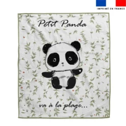 Coupon pour serviette de plage motif panda