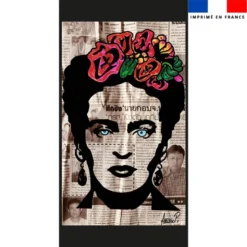 Coupon pour serviette de plage motif femme mexicaine - Création Anne-Sophie Dozoul