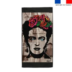 Coupon pour serviette de plage motif femme mexicaine - Création Anne-Sophie Dozoul