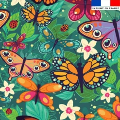 Coupon pour serviette de plage motif papillon - Création Pilar Berrio
