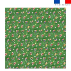 Coupon pour serviette de plage motif mini renard foot - Création Stillistic