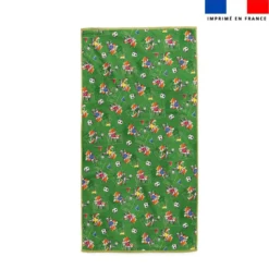 Coupon pour serviette de plage motif mini renard foot - Création Stillistic