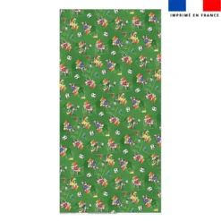 Coupon pour serviette de plage motif mini renard foot - Création Stillistic