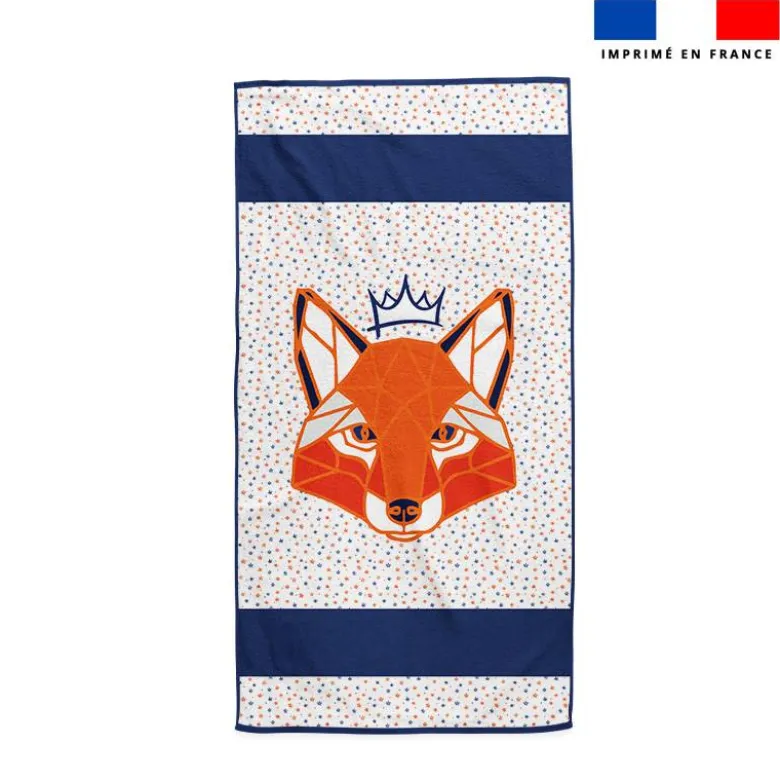 Coupon pour serviette de plage motif renard