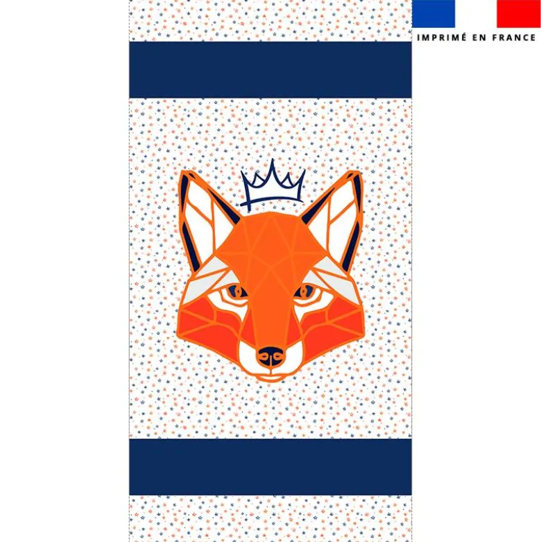 Coupon pour serviette de plage motif renard