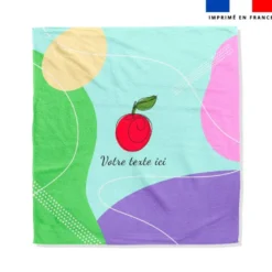 Coupon pour serviette de plage personnalisé - Pomme d'amour