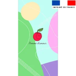 Coupon pour serviette de plage personnalisé - Pomme d'amour