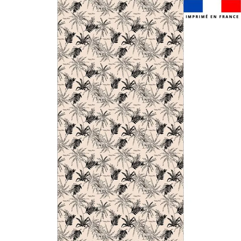 Coupon pour serviette de plage motif palmier happy mom