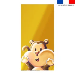 Coupon pour serviette de plage motif Singe Lou-Stick - Création Stillistic